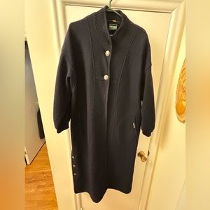 Geiger full length wool coat